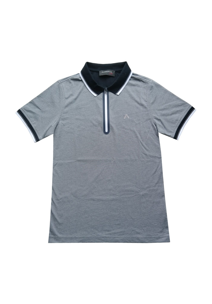 Alberto Maja Cotton Pique Polo Dames - Donkerblauw