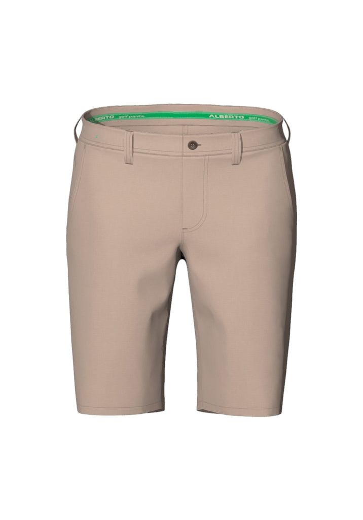 Alberto Earnie Tech Linen Golfshort Heren - Bruin