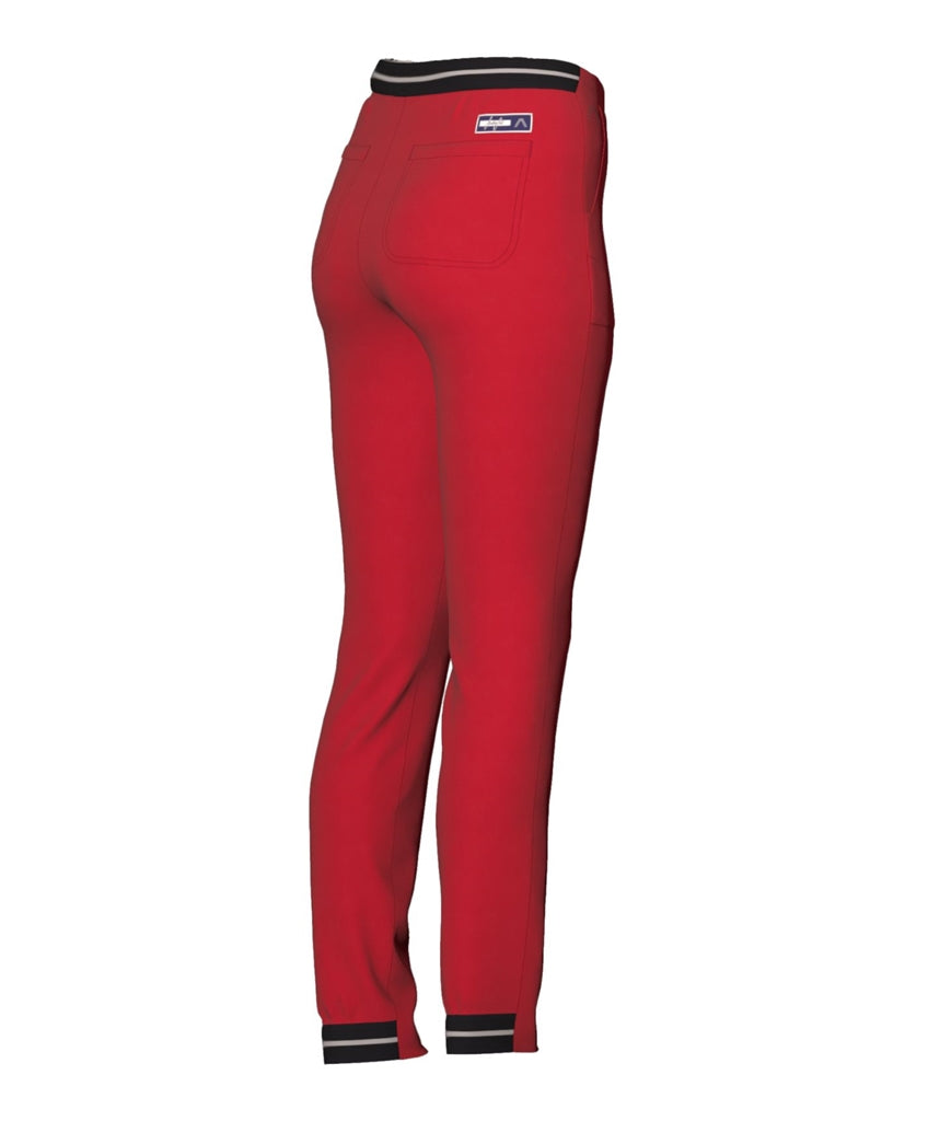 Alberto Sandra-SA 3xDRY Cooler Golfbroek Dames - Rood