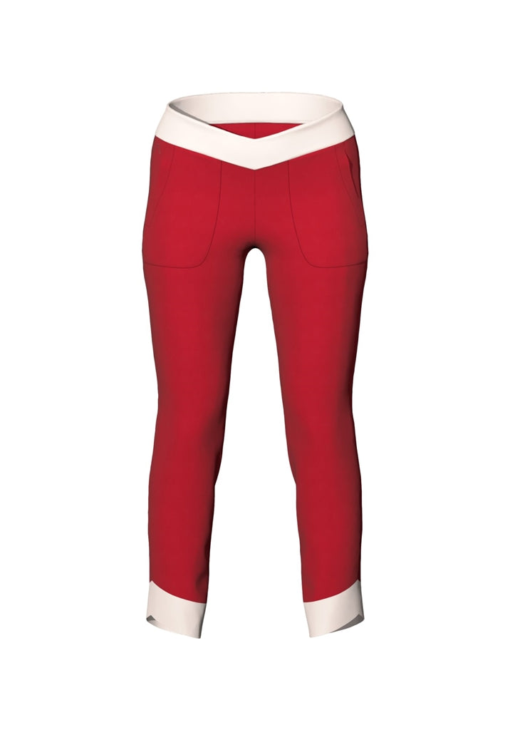 Alberto Sandy-B-CR 3xDRY Cooler Golfbroek Dames - Rood