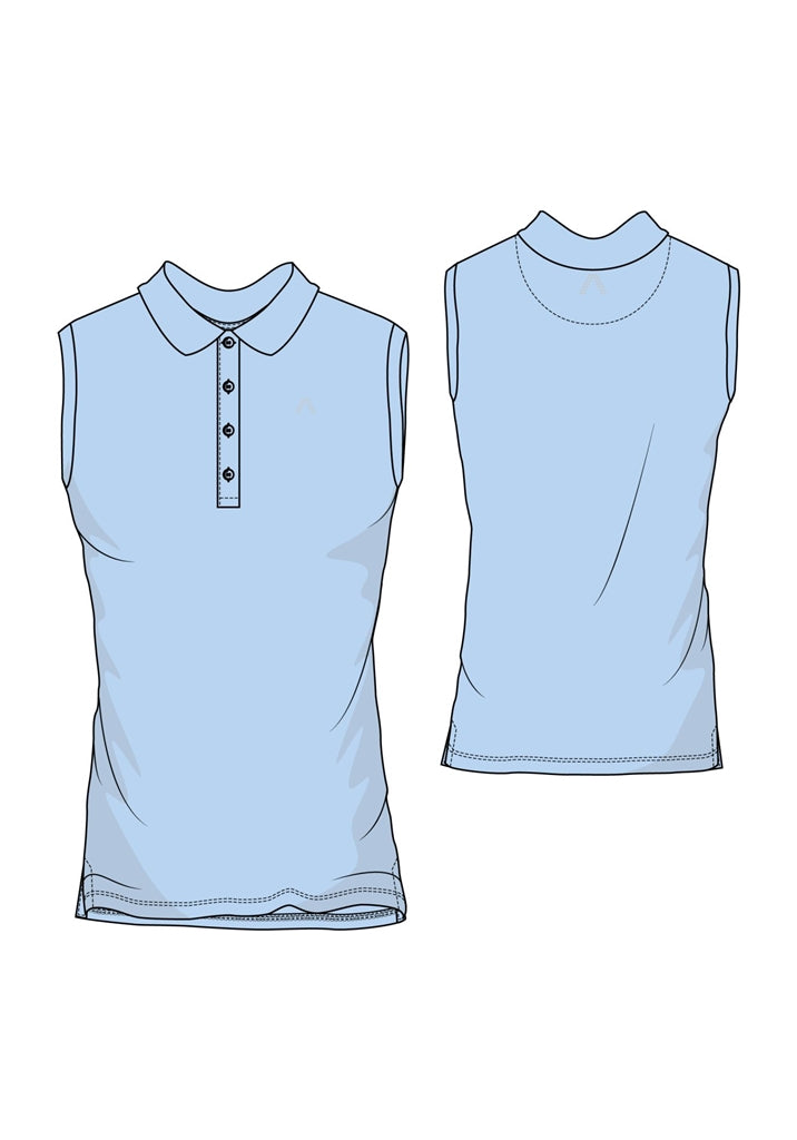 Alberto Evi Dry Comfort Polo Dames - Blauw