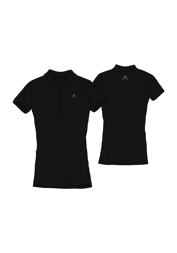 Alberto Eva Dry Comfort Polo Dames - Zwart