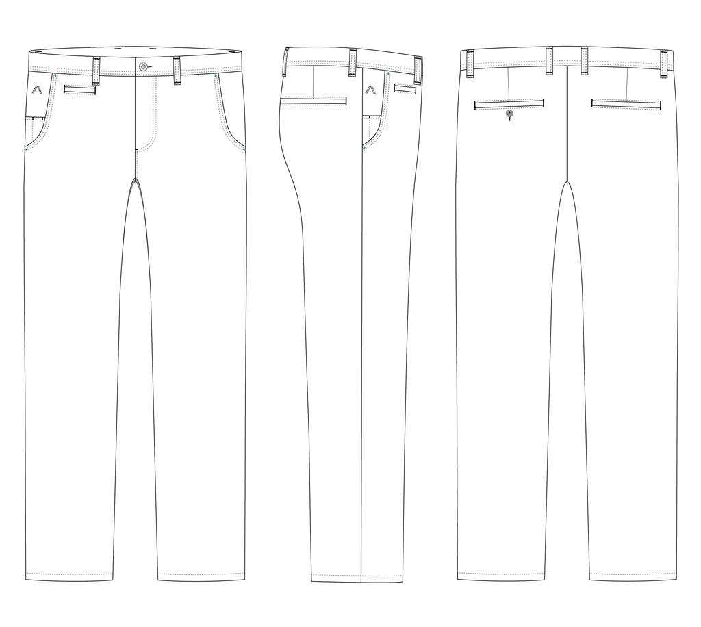 Alberto Rookie WR Print Golfbroek Heren - sfeerbeeld