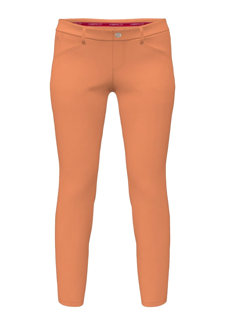 Alberto Mona 3xDRY Cooler Golfbroek Dames - Lichtoranje