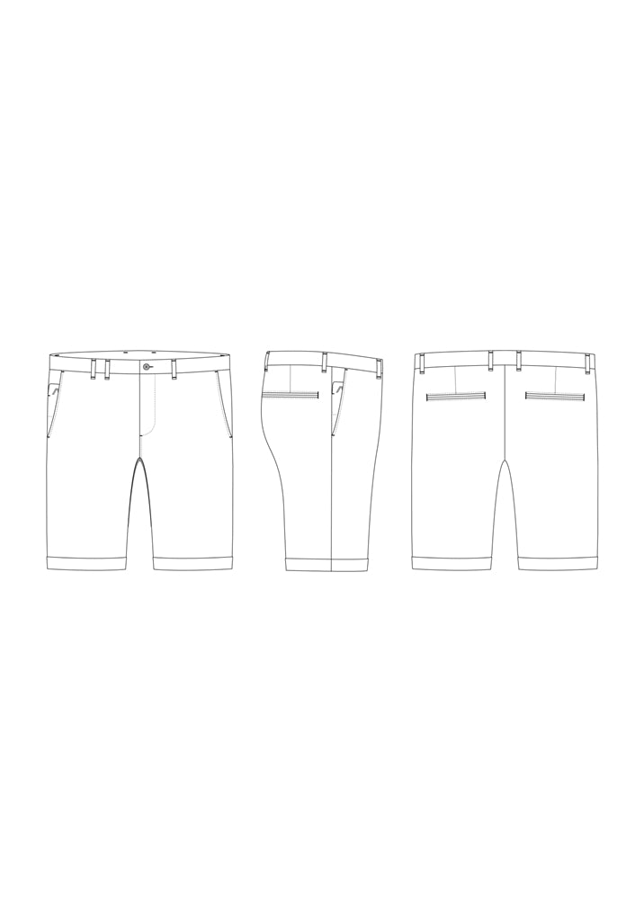 Alberto Ian-K WR Summer Stripe Golfshort Heren - sfeerbeeld