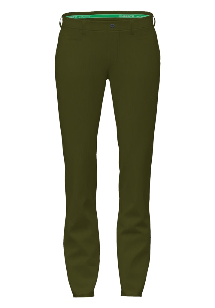 Alberto Rookie Coolmax Super Light Golfbroek Heren - Legergroen