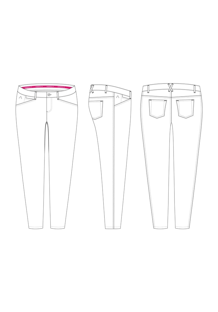 Alberto Mona Revolutional Print WR Golfbroek Dames - sfeerbeeld