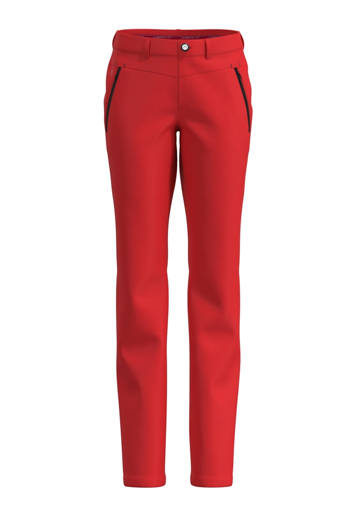 Alberto Ruby Rain & Wind Fighter Golfbroek Dames - Rood
