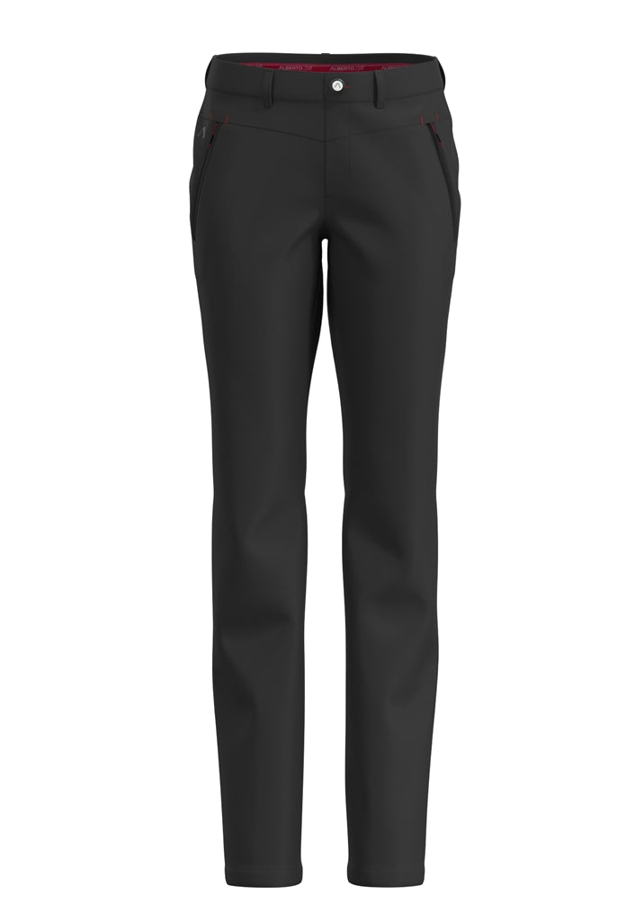 Alberto Ruby Rain & Wind Fighter Golfbroek Dames - Zwart (999)