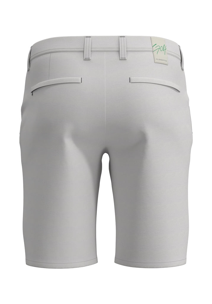 Alberto Earnie Ceramica Gabardine Golfshort Heren - Middengrijs