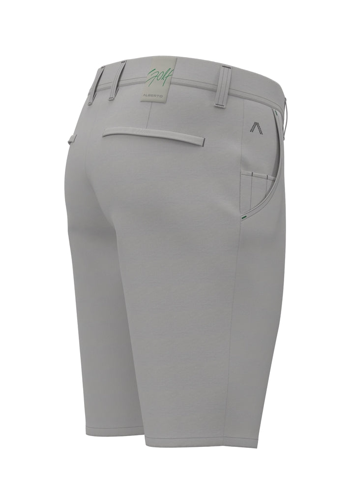Alberto Earnie Ceramica Gabardine Golfshort Heren - Middengrijs