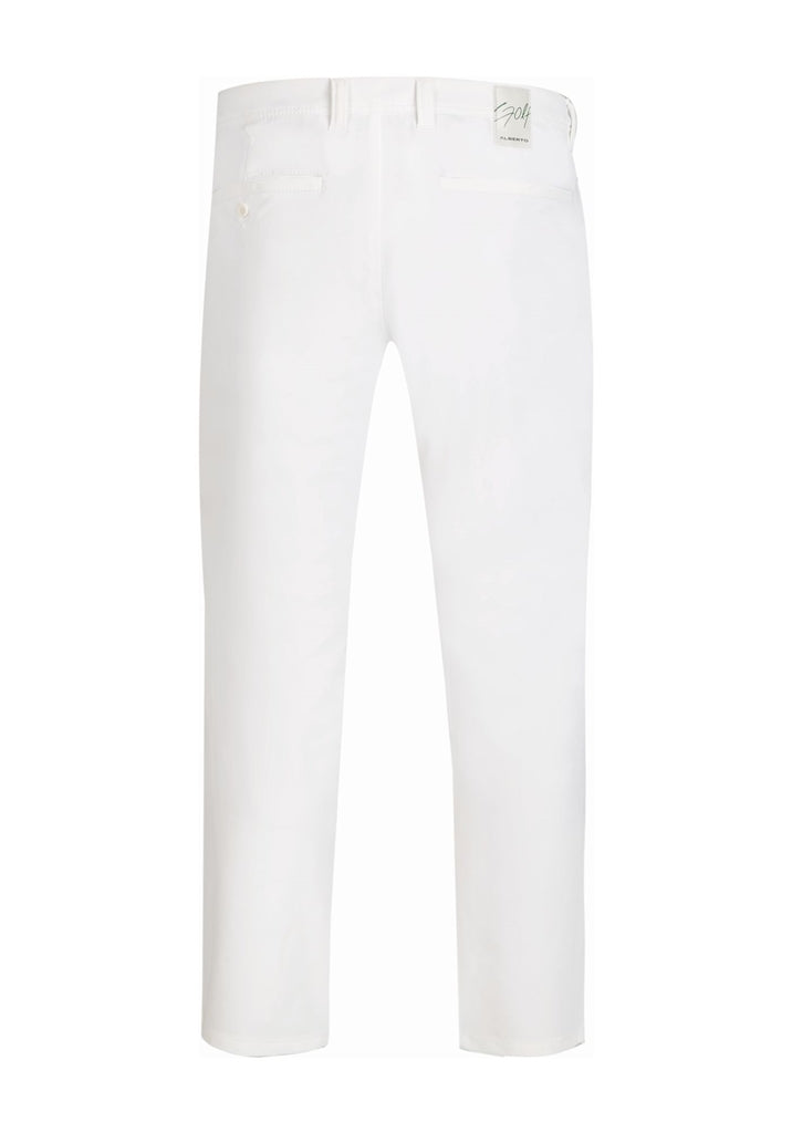 Alberto Rookie 3xDRY Cooler Golfbroek Heren - Wit (100)