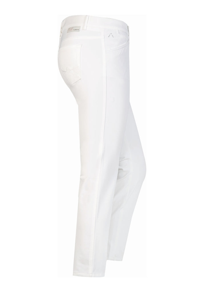 Alberto Mona 3xDRY Cooler Golfbroek Dames - Wit (100)
