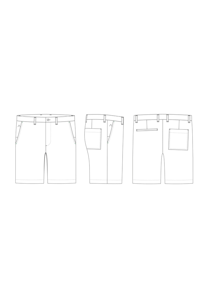Alberto Max-K Linen Twill Golfshort Heren - sfeerbeeld