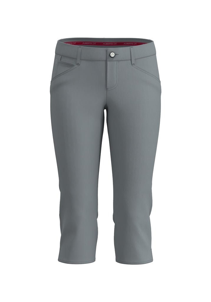 Alberto Mona-C Summer Jersey Golfbroek Dames - Middengrijs
