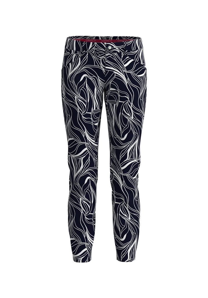 Alberto Mona White Leaves WR Golfbroek Dames - Print