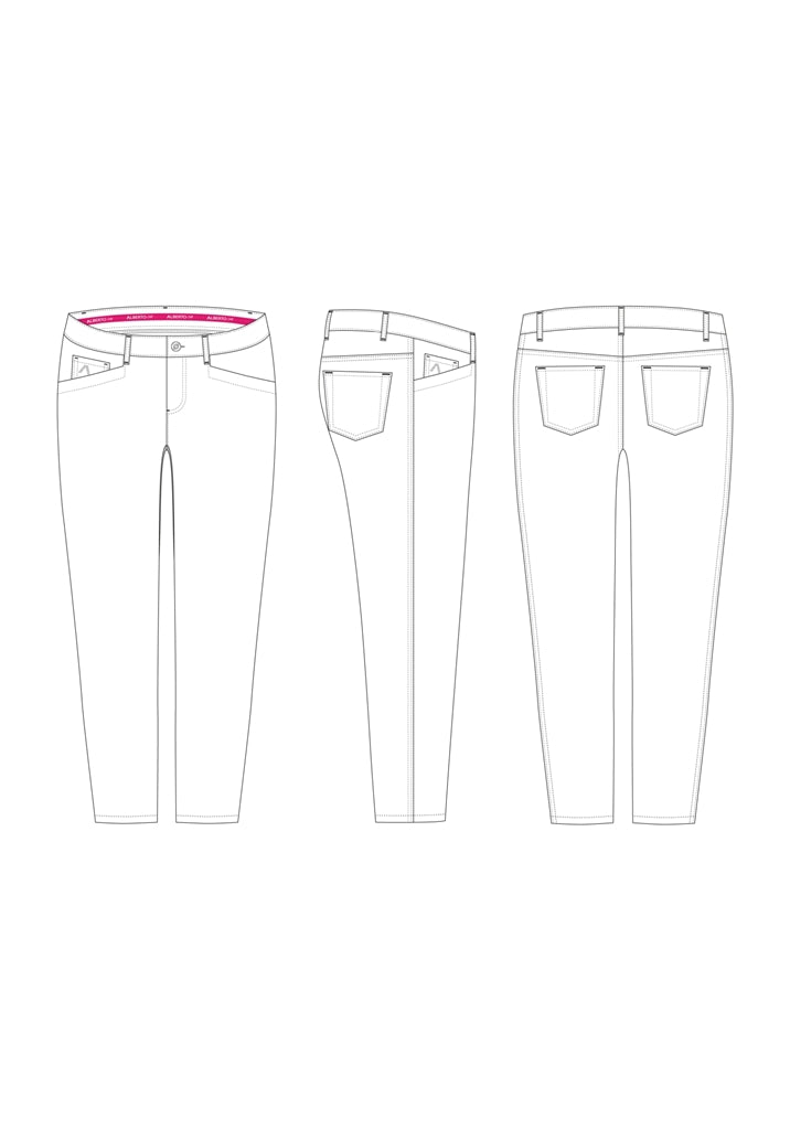 Alberto Jana-CR Fancy Summer Print WR Golfbroek Dames - sfeerbeeld