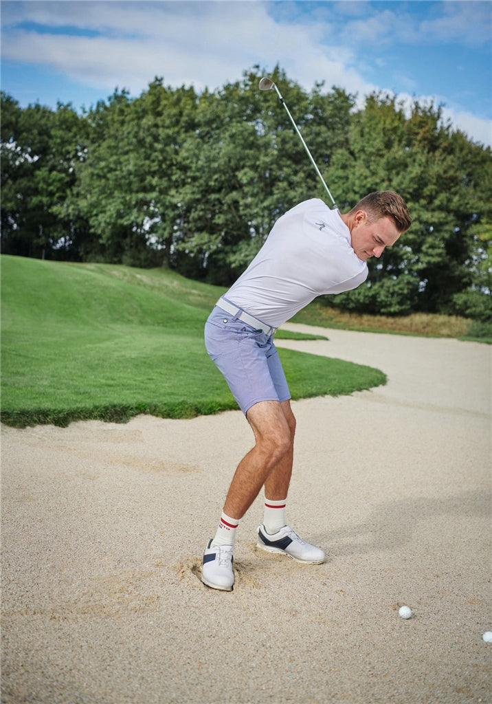 Alberto Earnie Revolutional Print WR Golfshort Heren - Print detail