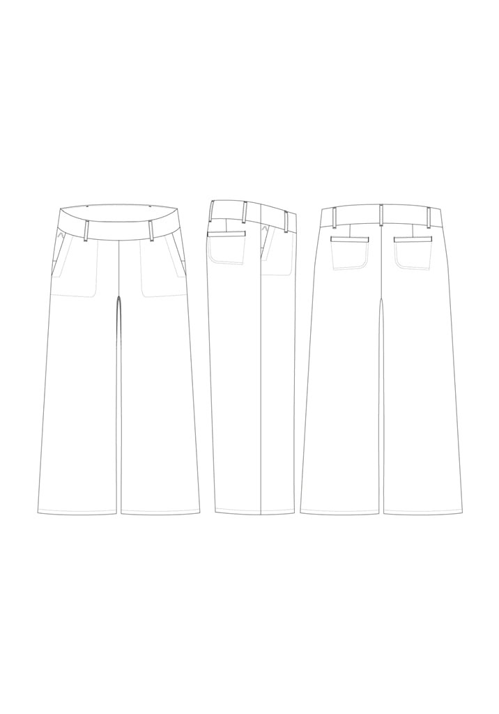 Alberto Lucy-WL Linen Twill Golfbroek Dames - sfeerbeeld