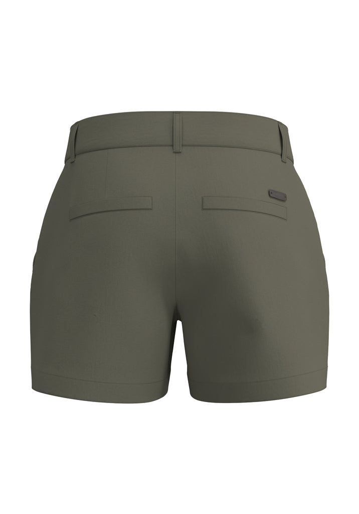 Alberto Arya-K Light Cotton Golfshort Dames - Legergroen