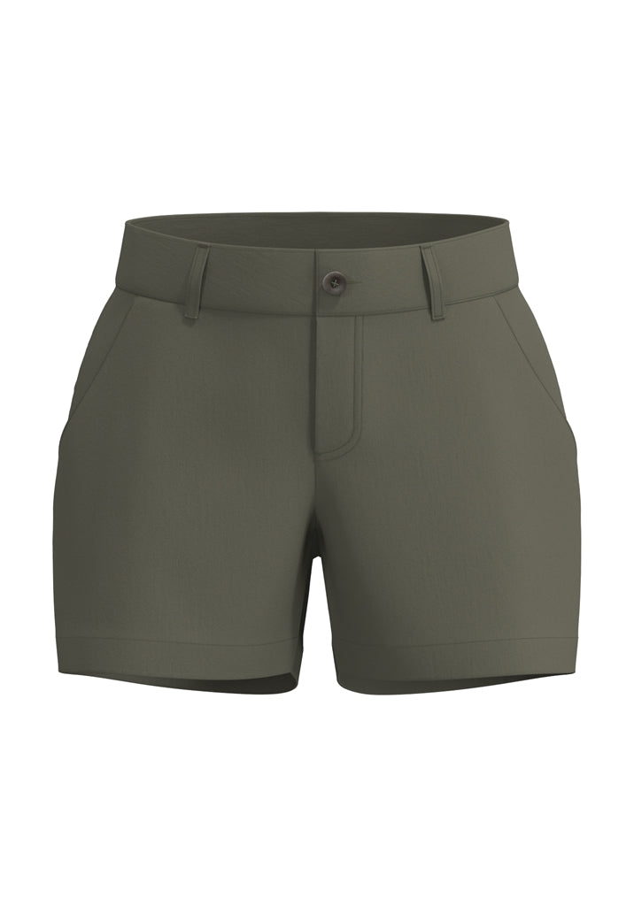 Alberto Arya-K Light Cotton Golfshort Dames - Legergroen