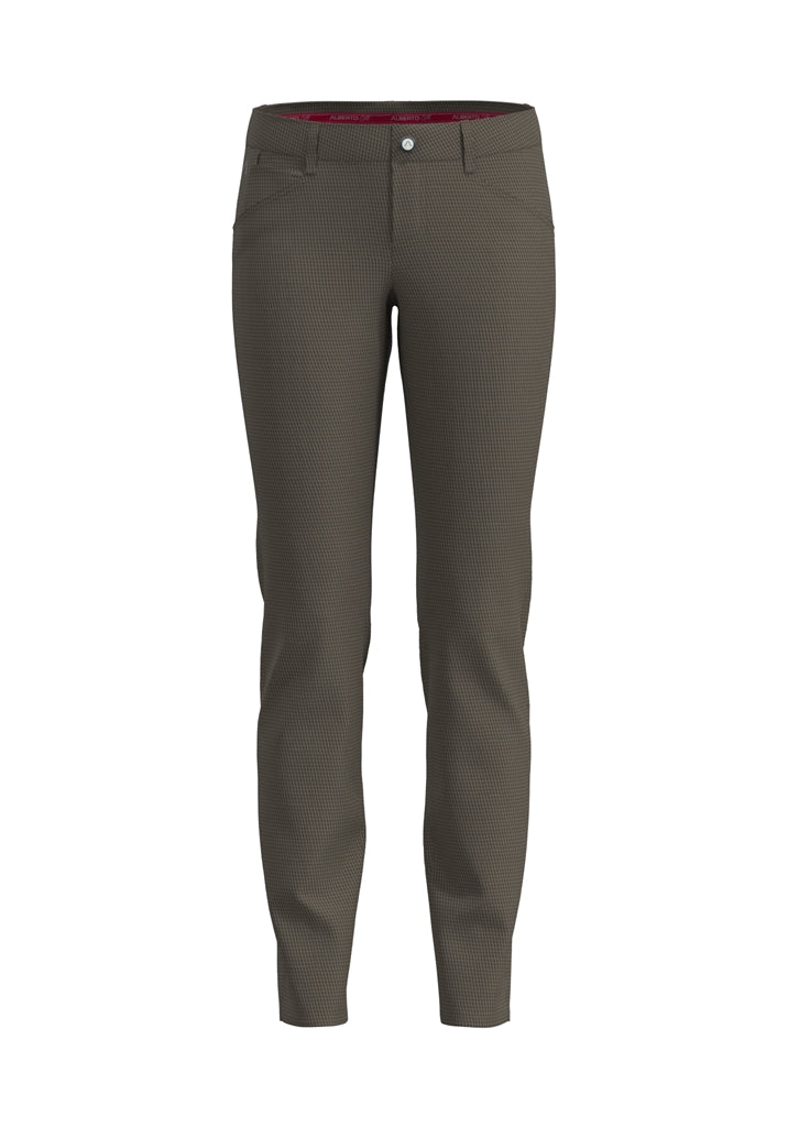Alberto Mona-L Jersey Print Golfbroek Dames - Bruin