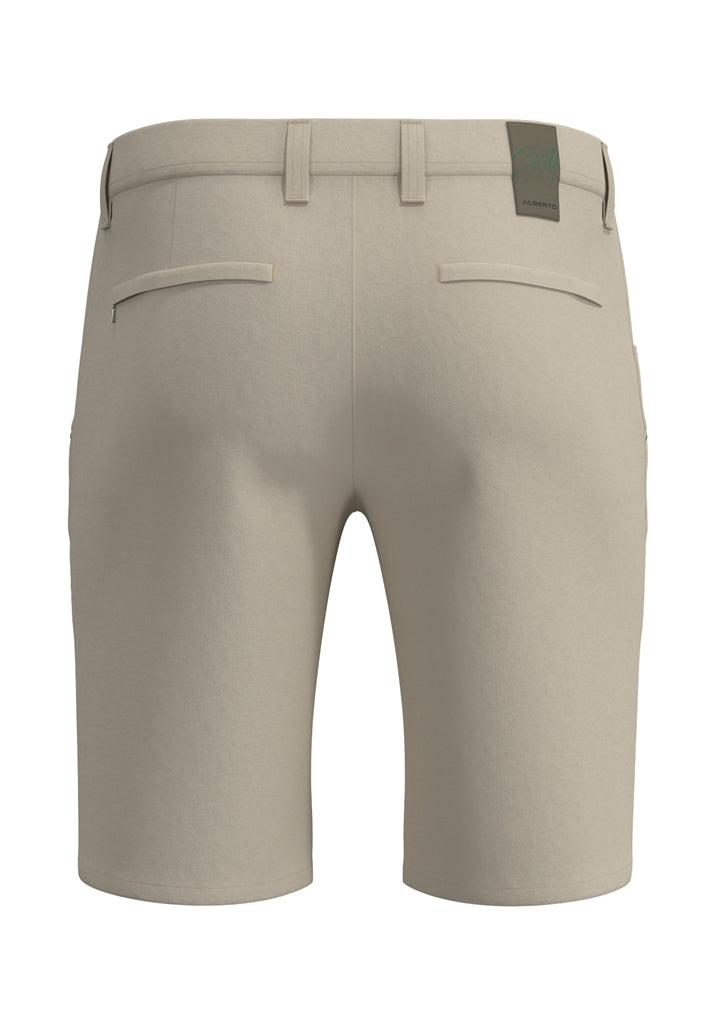 Alberto Earnie Ceramica Gabardine Golfshort Heren - Lichtbeige