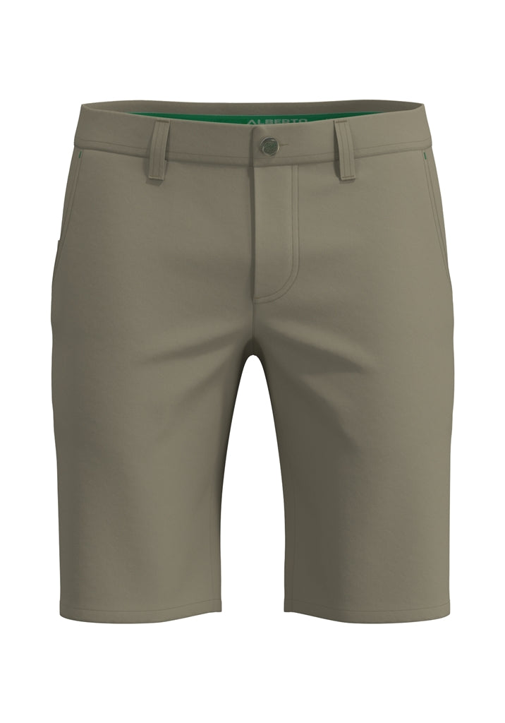 Alberto Earnie Ceramica Gabardine Golfshort Heren - Legergroen
