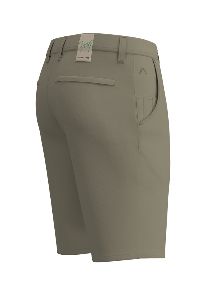 Alberto Earnie Ceramica Gabardine Golfshort Heren - Legergroen