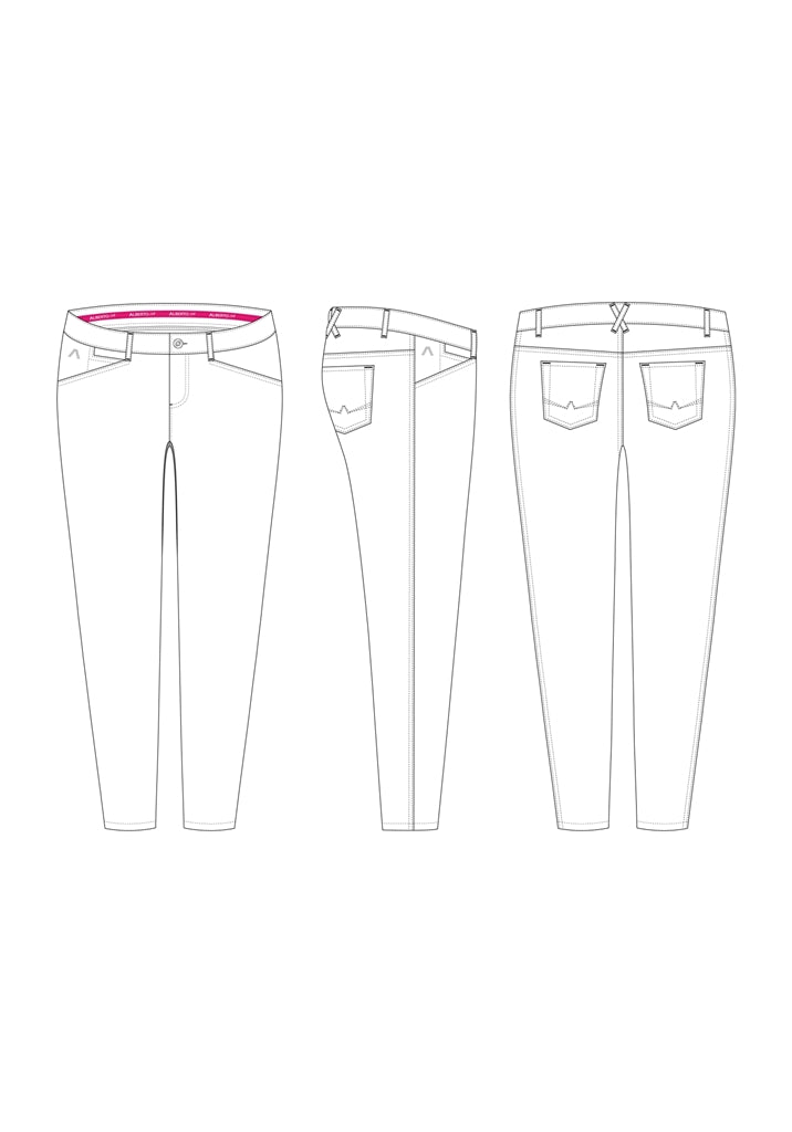 Alberto Mona Summer Jersey Golfbroek Dames - sfeerbeeld
