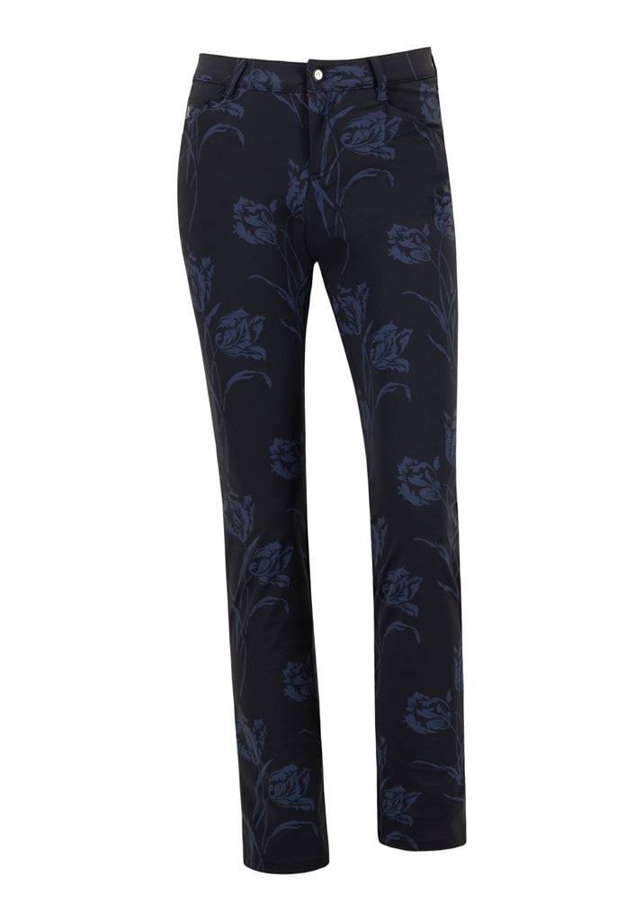 Alberto Jana Flower Jersey Golfbroek Dames - Print (068)
