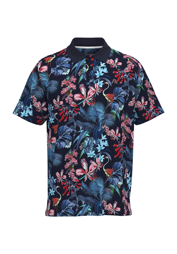 Alberto Oli Cool Comfort Polo Heren - Print