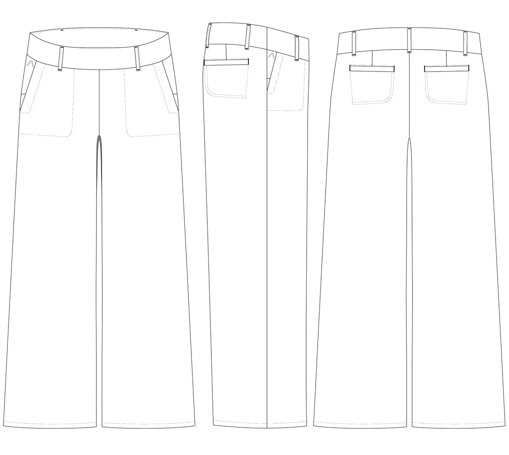 Alberto Luise-WL Linen Twill Golfbroek Dames - sfeerbeeld