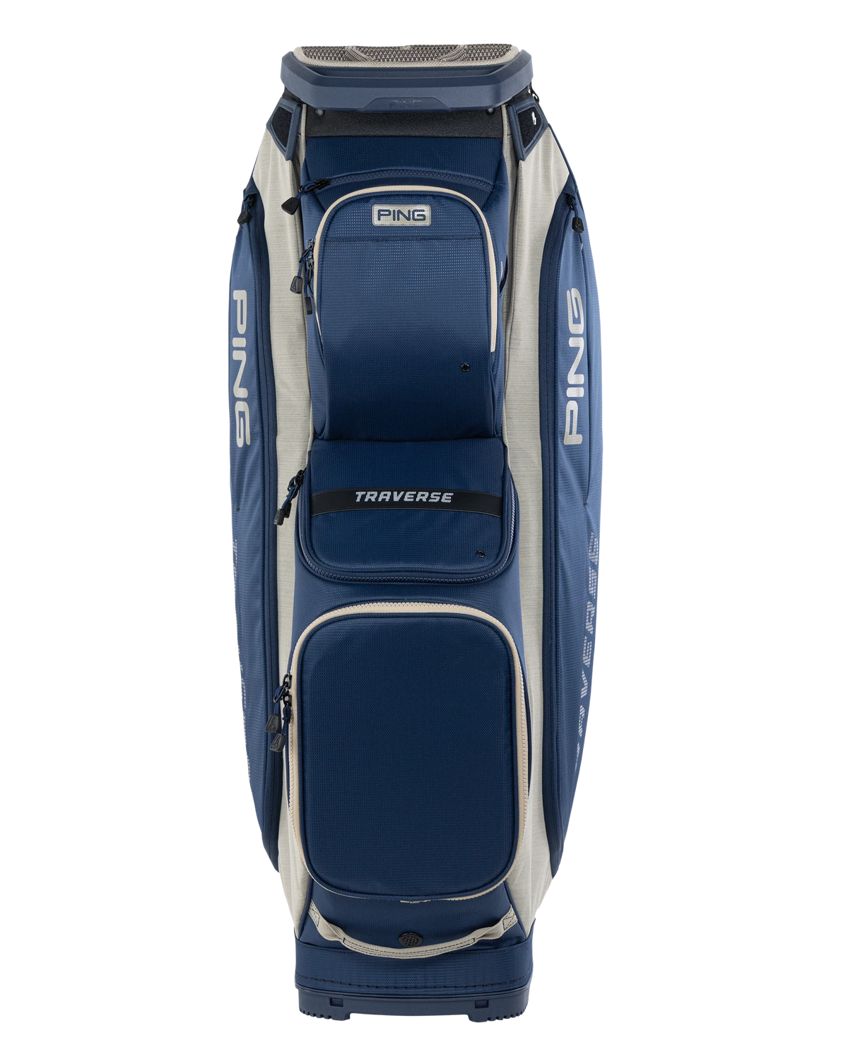 Ping Traverse Cartbag - Navy/Heather Sand