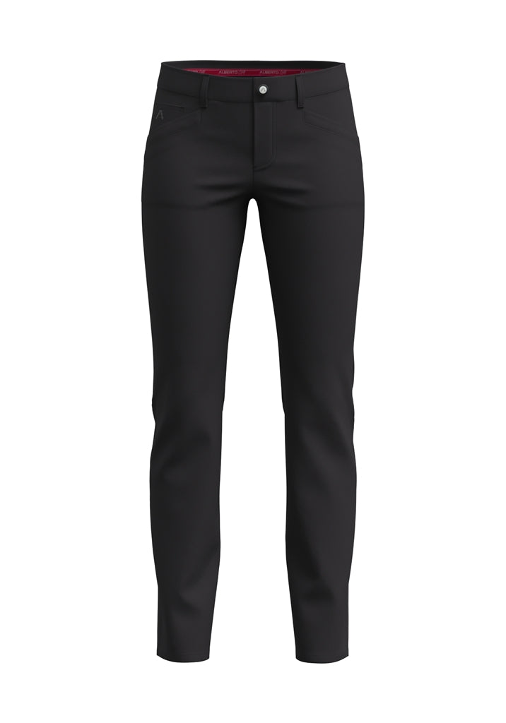 Alberto Jana Rain & Wind Fighter Jersey Golfbroek Dames - Zwart detail