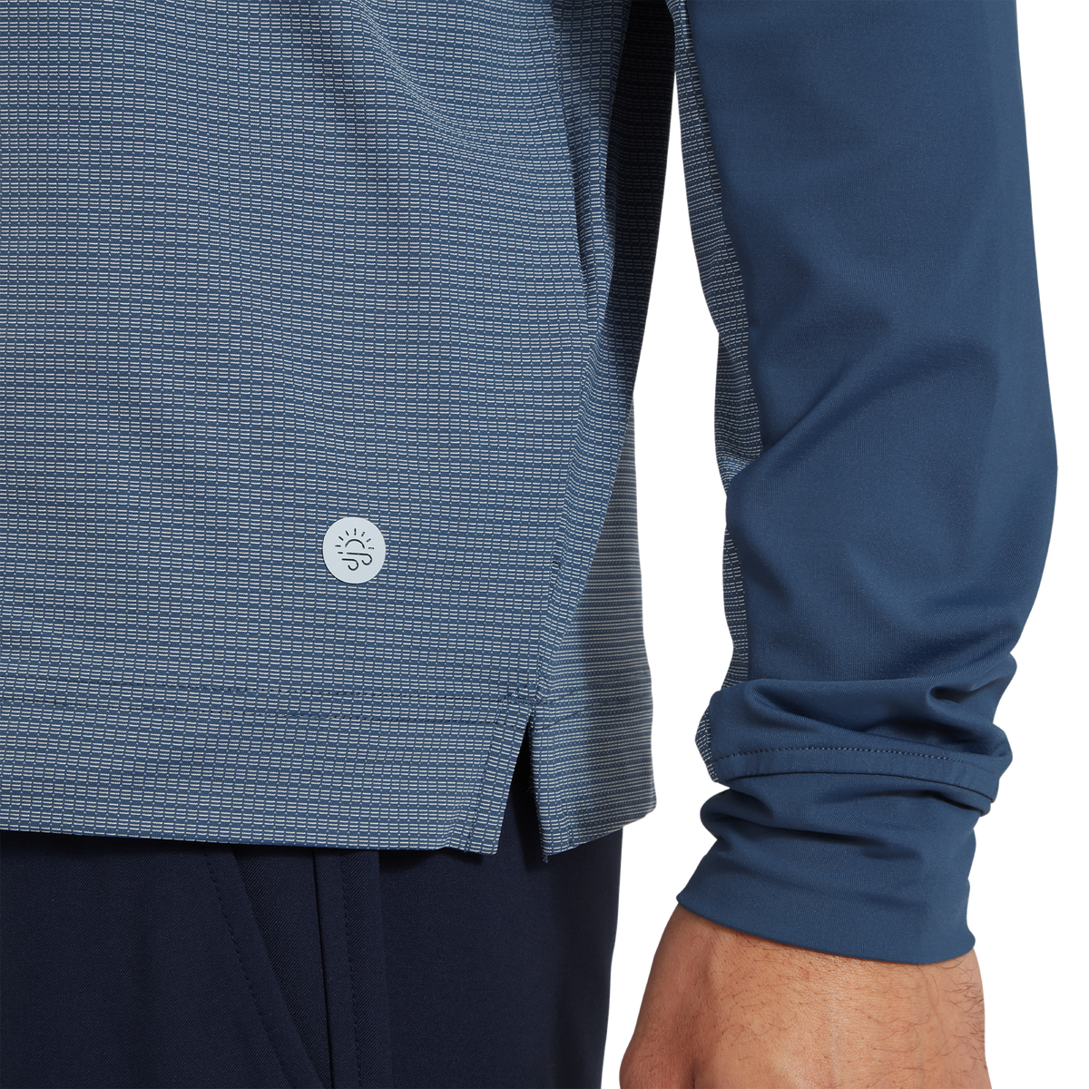 FootJoy ribbed midlayer demin Slv Mlayer Denim