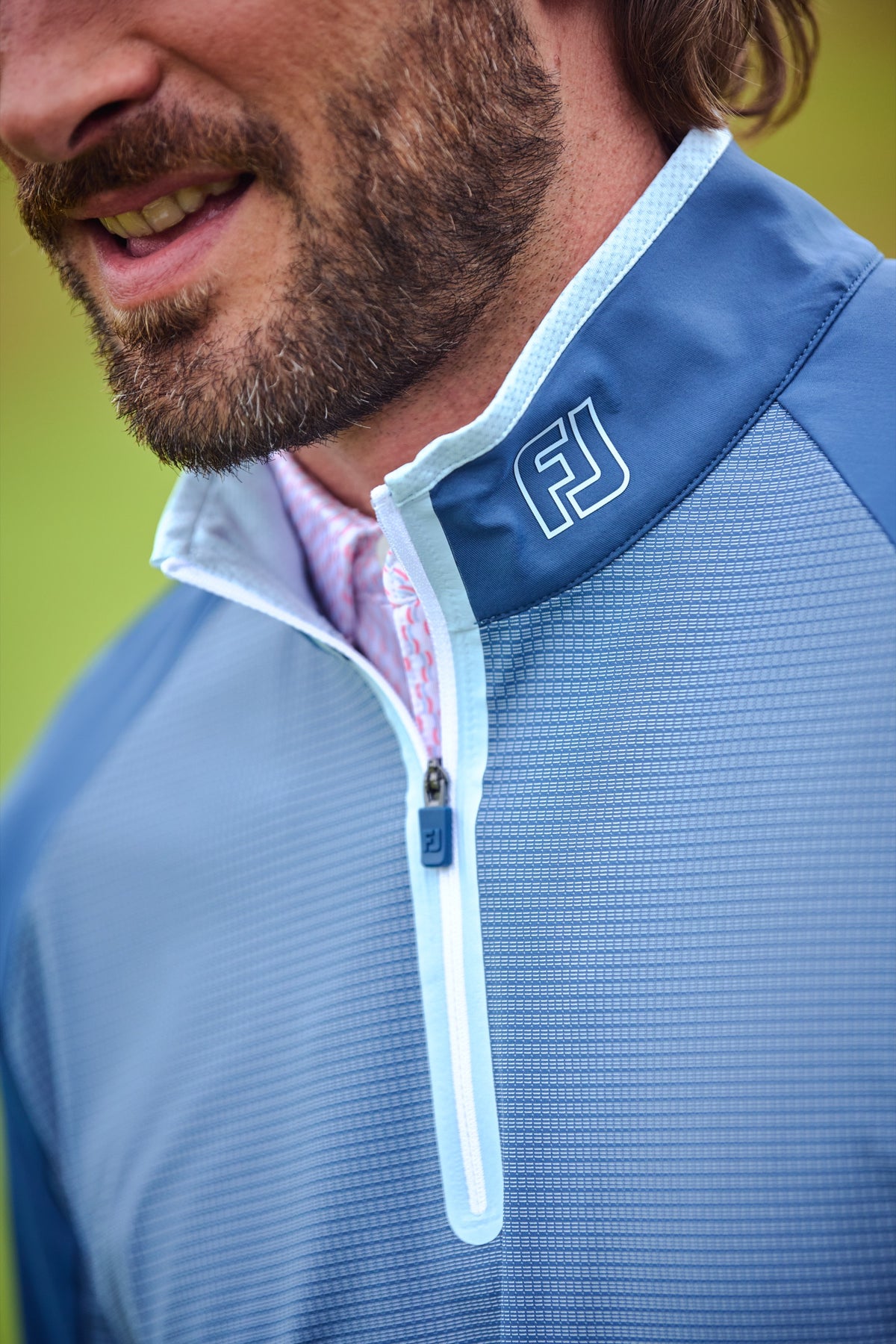 FootJoy ribbed midlayer demin Slv Mlayer Denim
