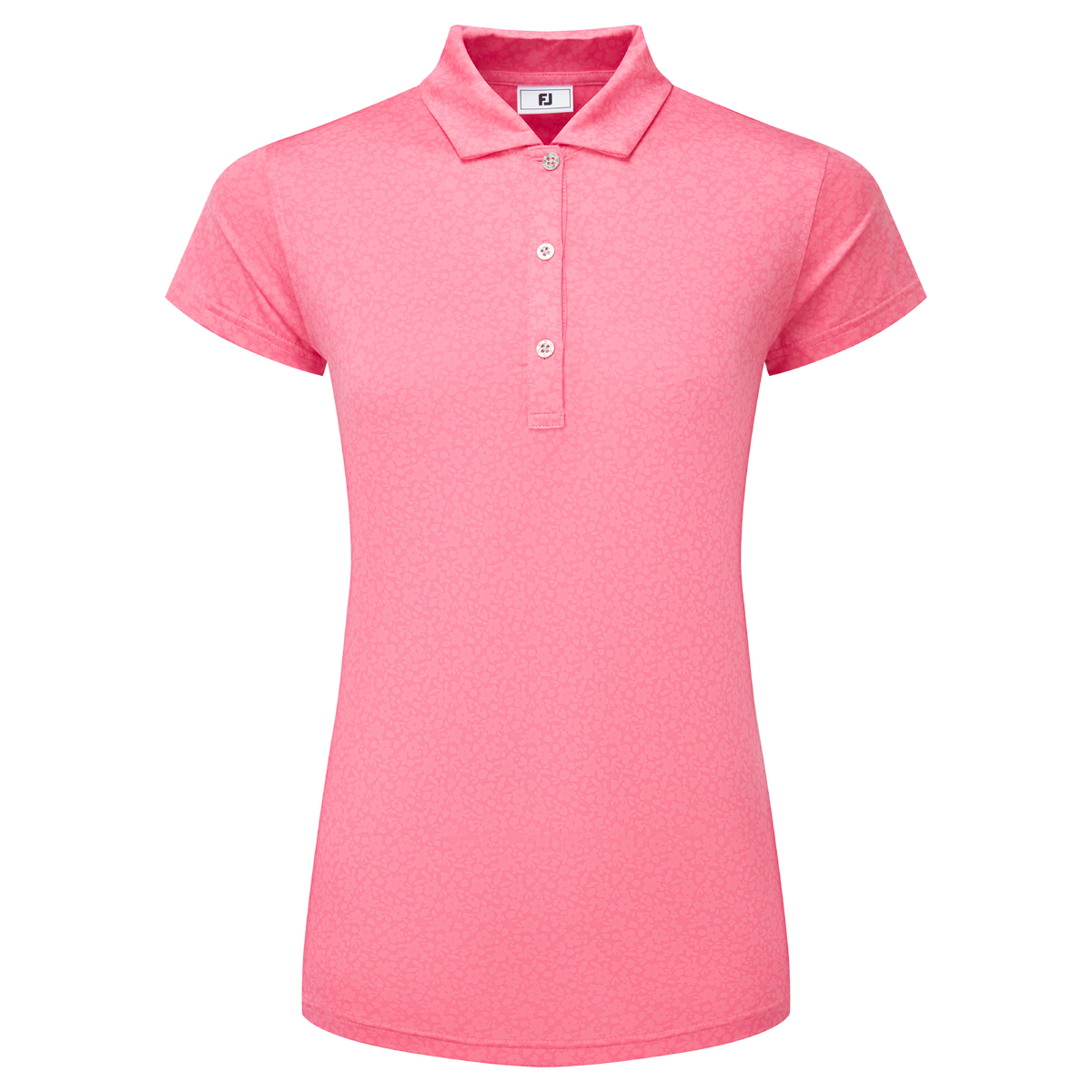 FootJoy Painted Floral Cap Sleeve Lisle Pink Lemonade - Dames