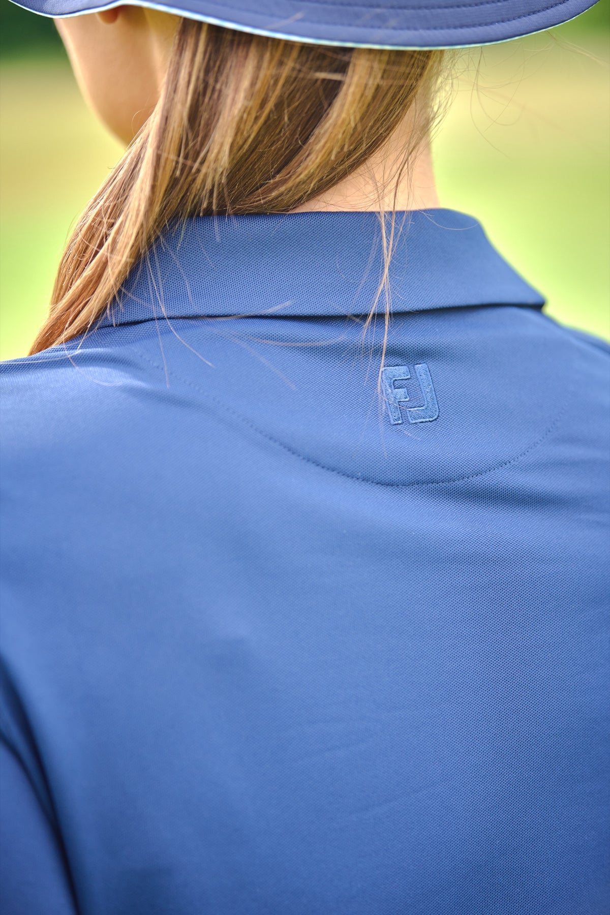 FootJoy Half Sleeve Ruched Lisle Navy - Dames