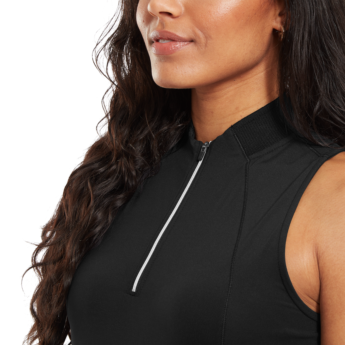 FootJoy 1/4 Zip Sleeveless Dress Black - Dames