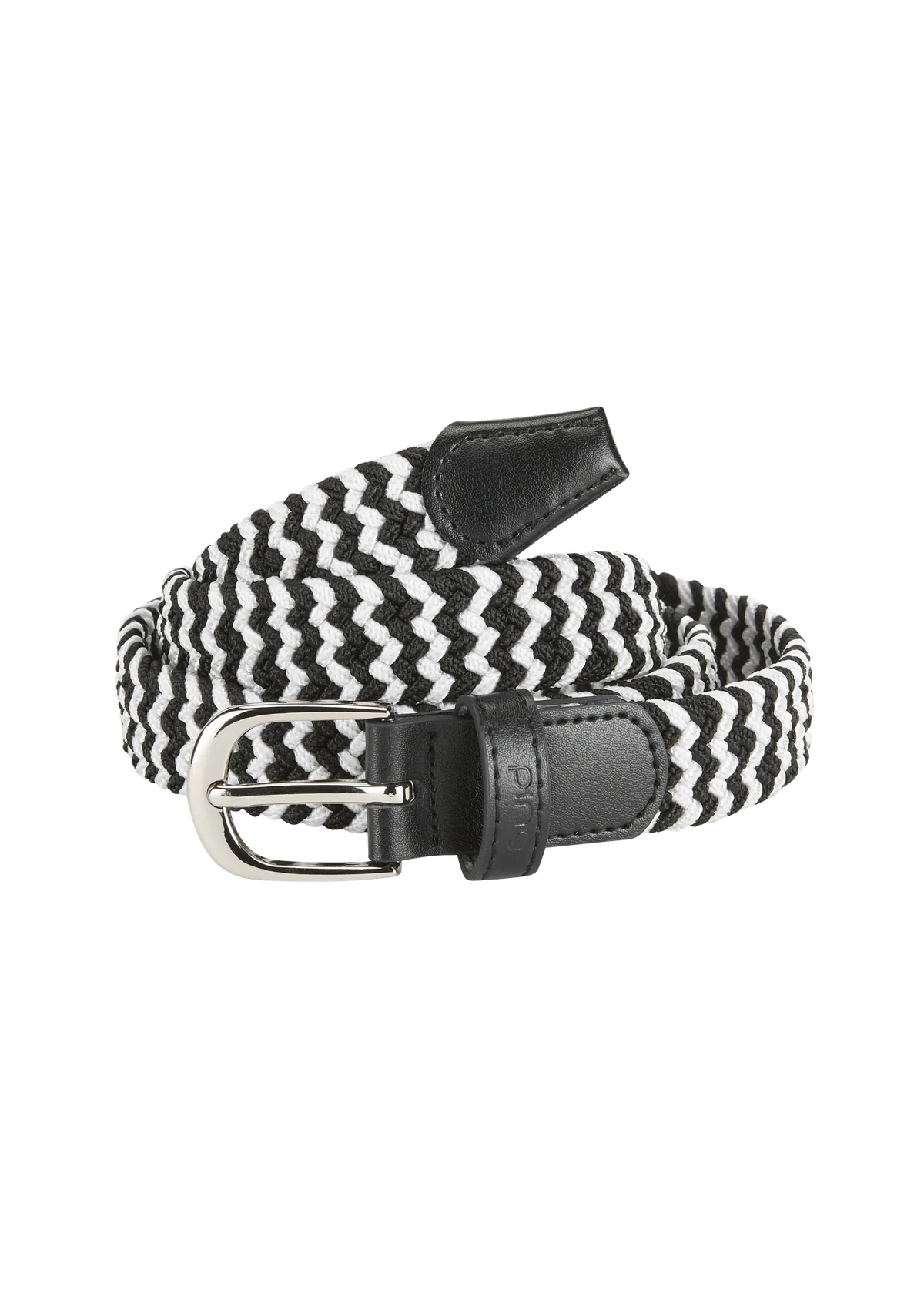 Ping Stretch Webbing Belt Dames - Black/White