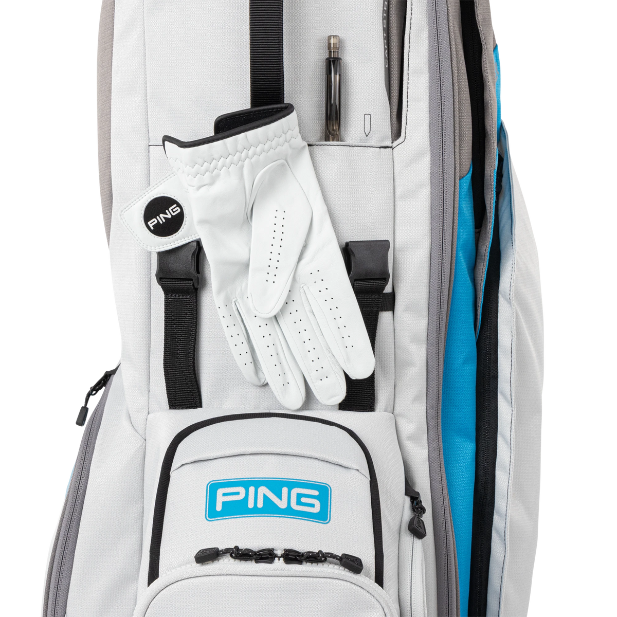 Ping Hoofer Standbag - Light Grey/Blue/Graphite