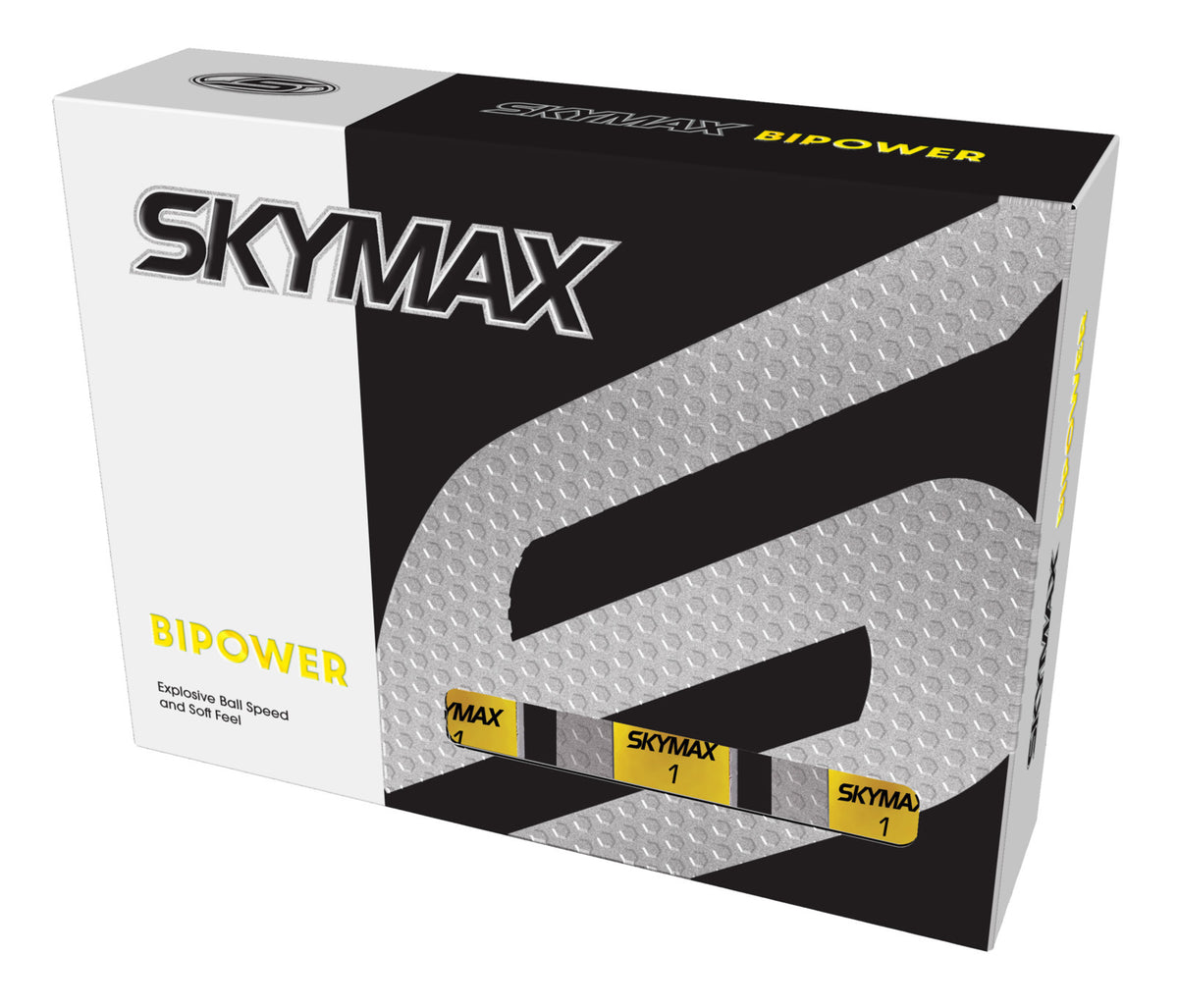 Skymax Bipower golfballen geel