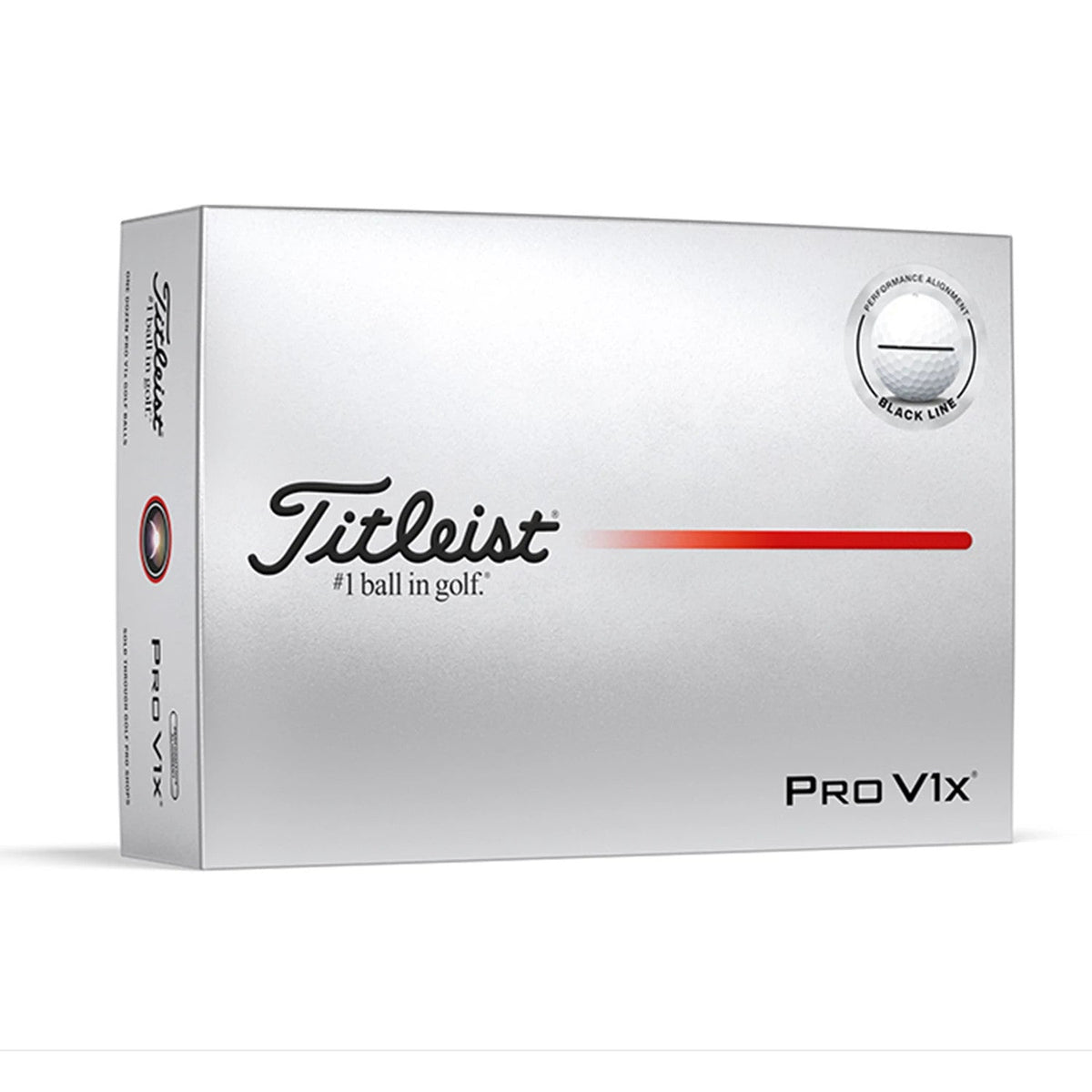 Titleist Pro V1x AIM Performance Zwart - doos