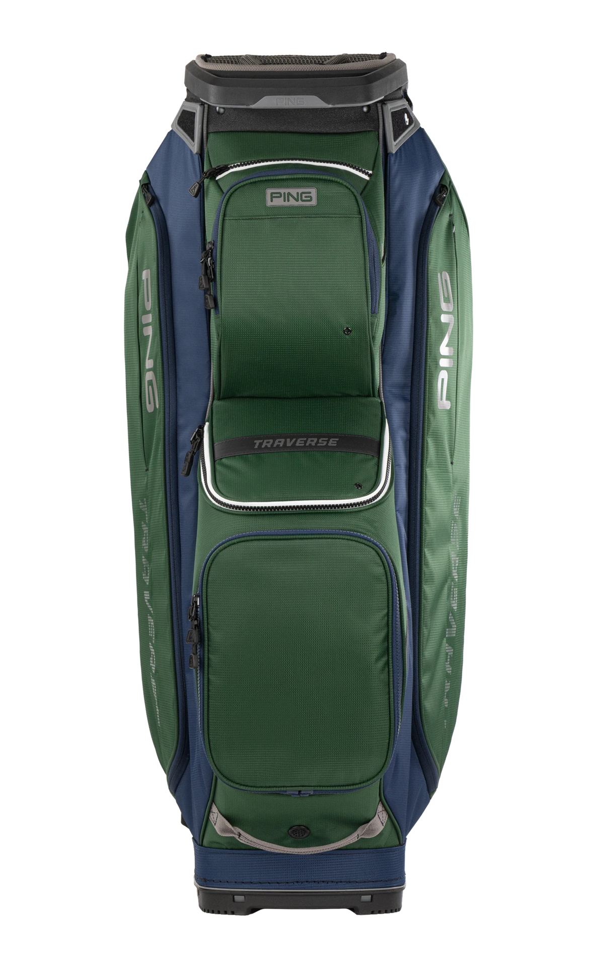 Ping Traverse Cartbag - Dark Green/Grey/Navy