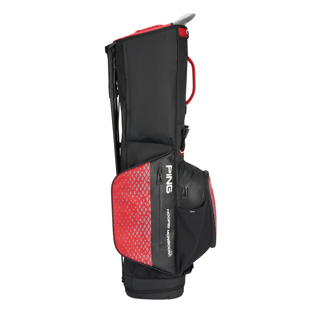Ping Hoofer Monsoon Standbag - Black/Red