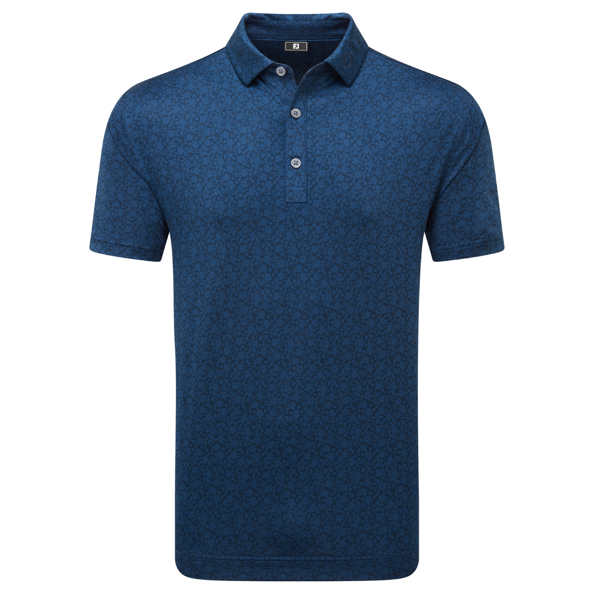 Painted Floral Lisle Navy