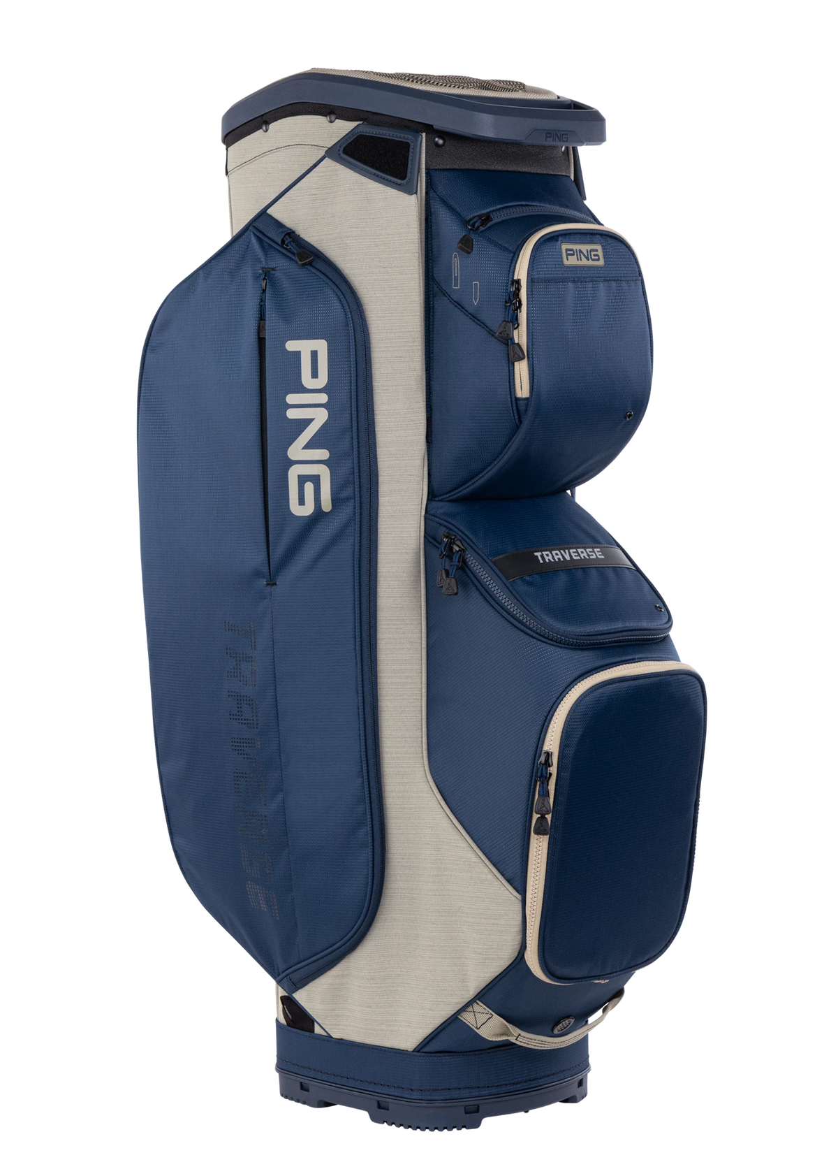 Ping Traverse Cartbag - Navy/Heather Sand