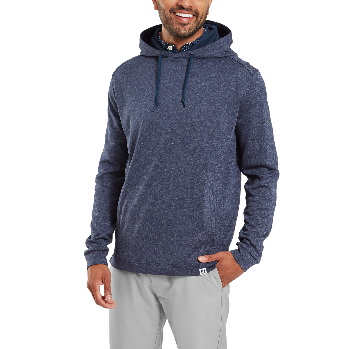 FootJoy Lightweight Hoodie Heather Navy
