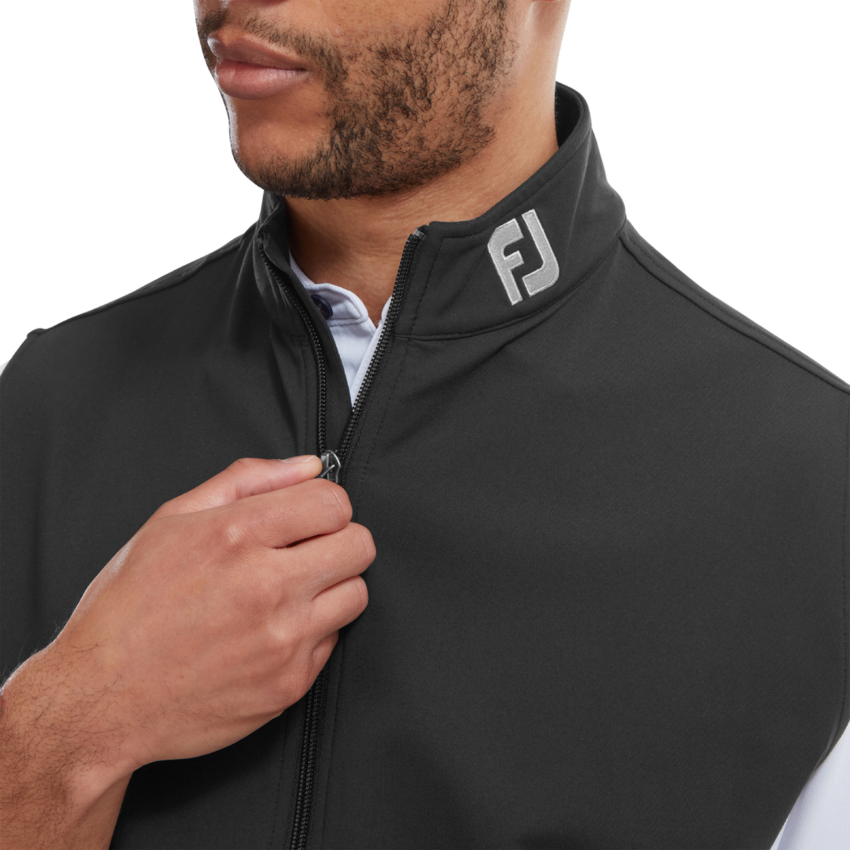 FootJoy Full-Zip Knit Vest Black